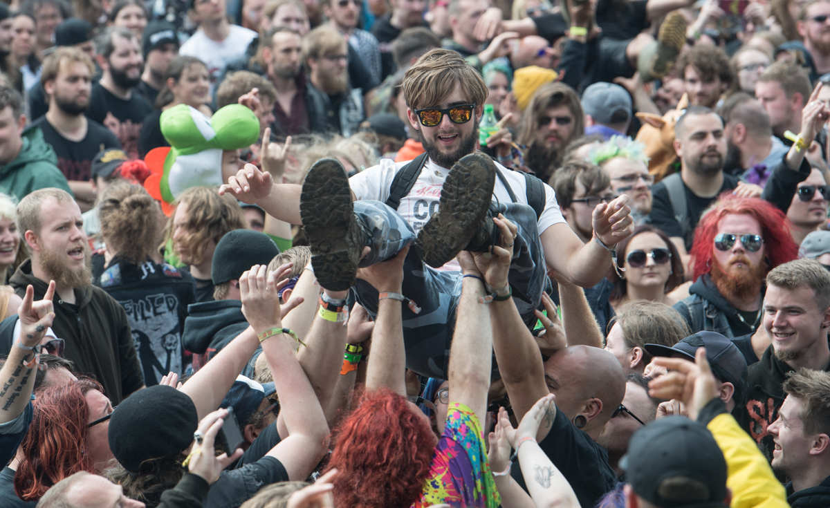 Bloodstock 2019 Crowdsurfing Saturday