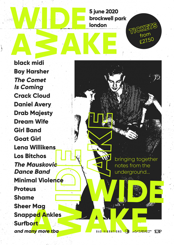 5th June Wide Awake Announcement Poster web Wide Awake London line-up poster