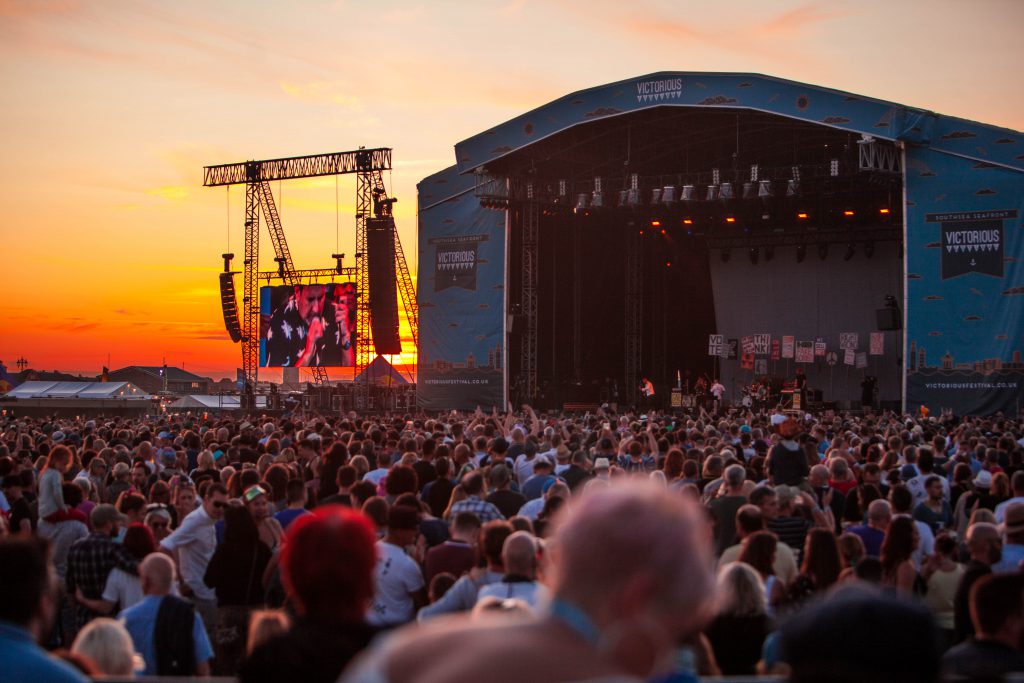 Becca Egerstrom 1 Victorious Festival main stage sunset