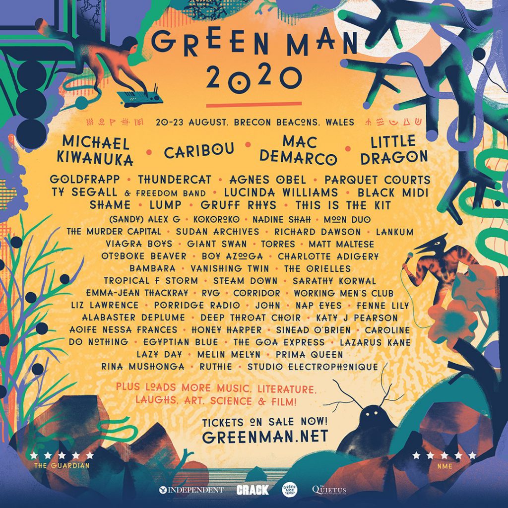 Green Man 2020 line-up poster