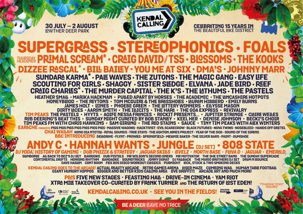 Kendal Calling 2020 line-up poster