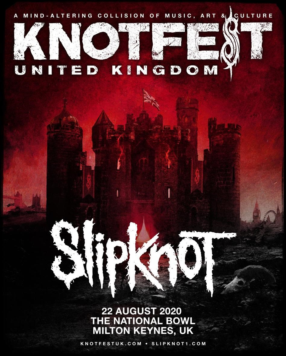 Knotfest UK 2020 line-up poster Knotfest UK 2020 line-up poster