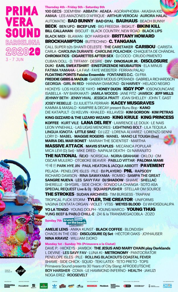 unnamed 45 Prima Vera Sound line-up poster 2020
