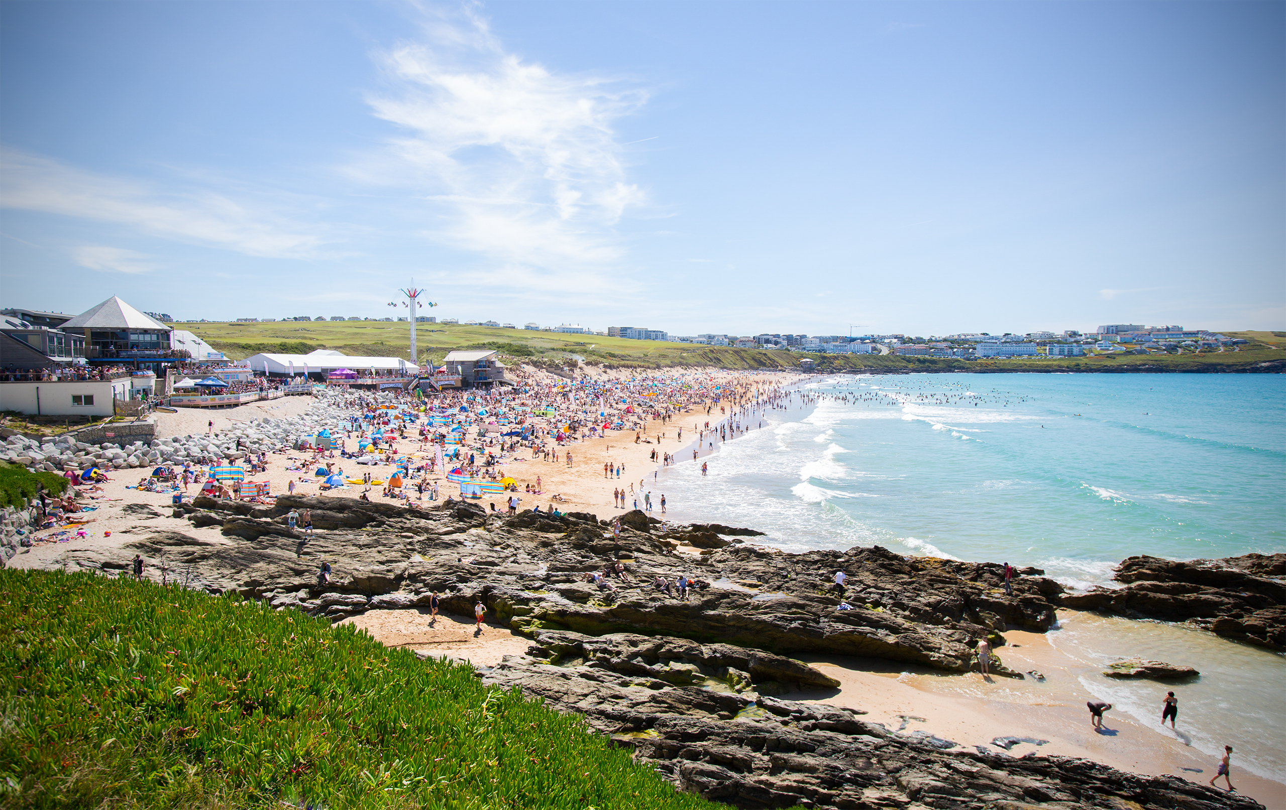 Boardmasters beach crowd