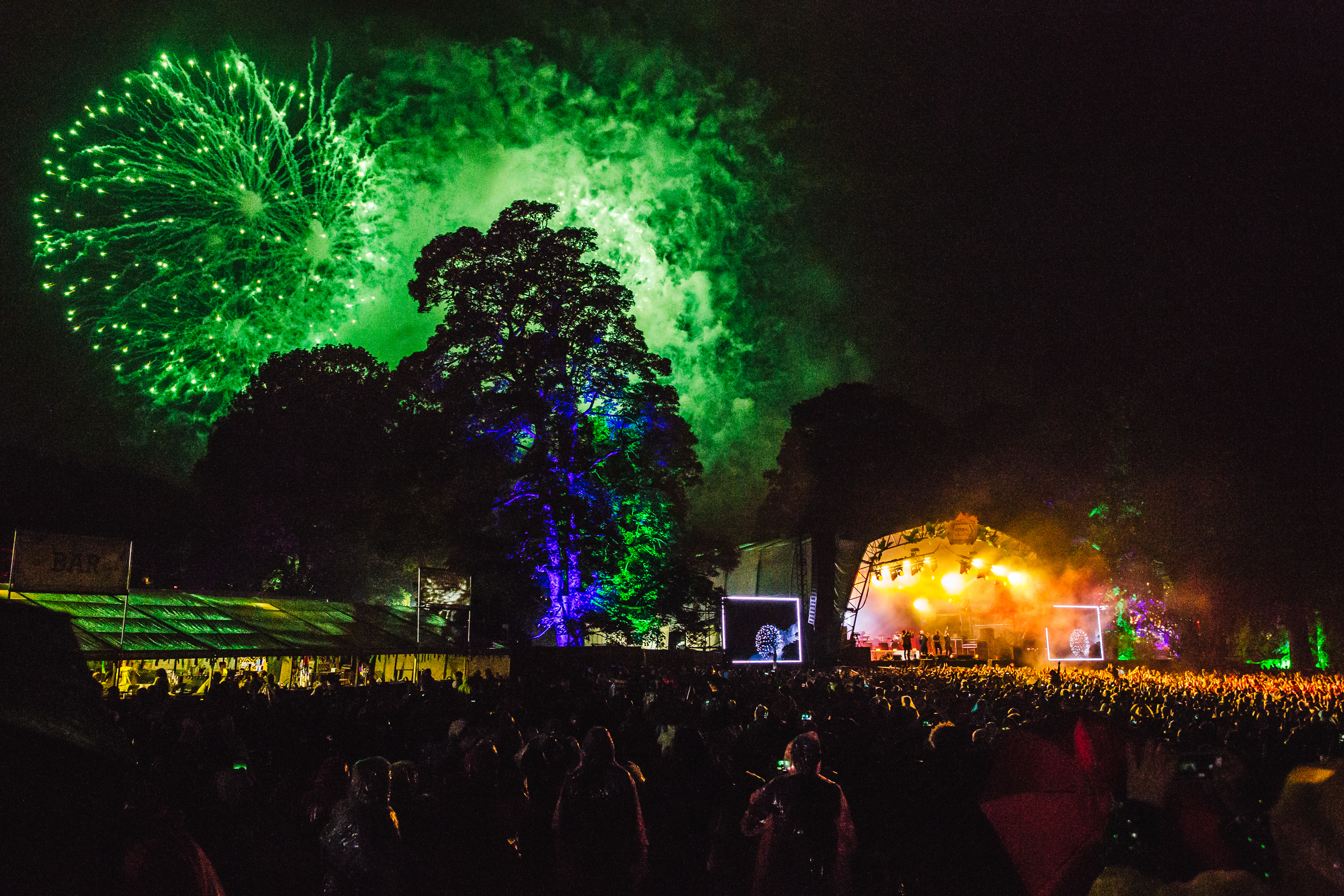 Kendal Calling main stage fireworks