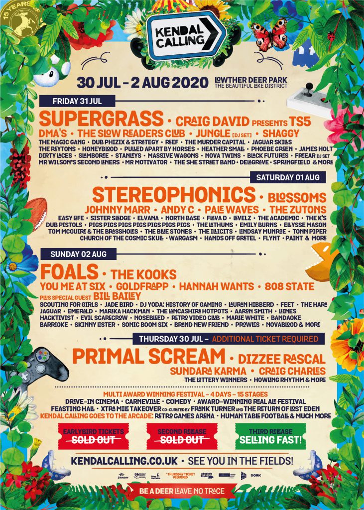 Kendal Calling 2020 new line-up poster