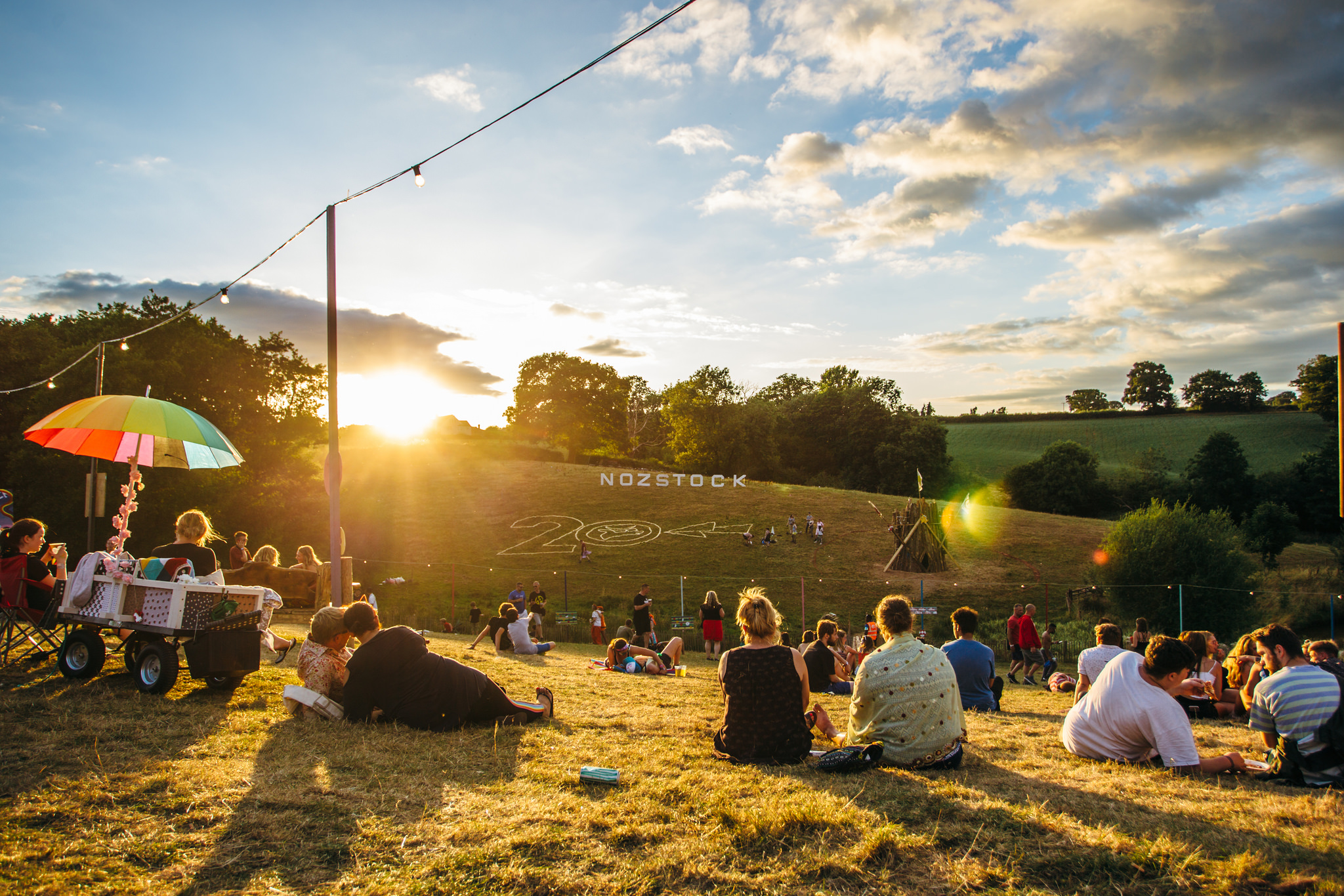 Nozstock sign at sunset