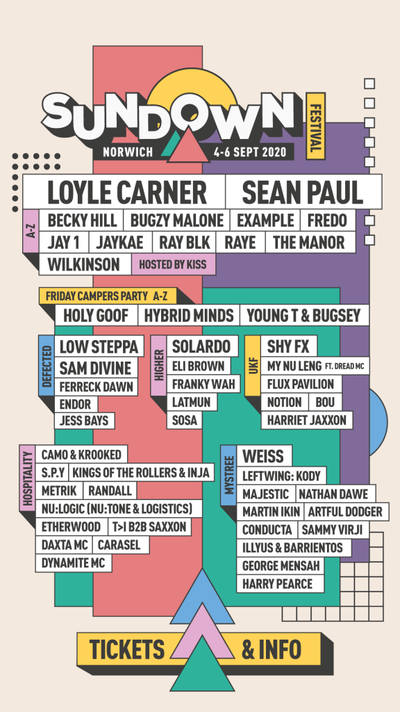 unnamed 13 Sundown Festival 2020 line-up poster