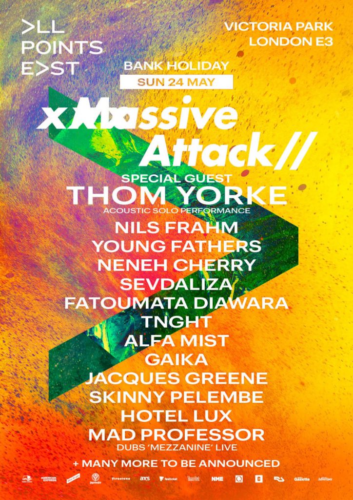 Massive Attack All Points East line-up poster