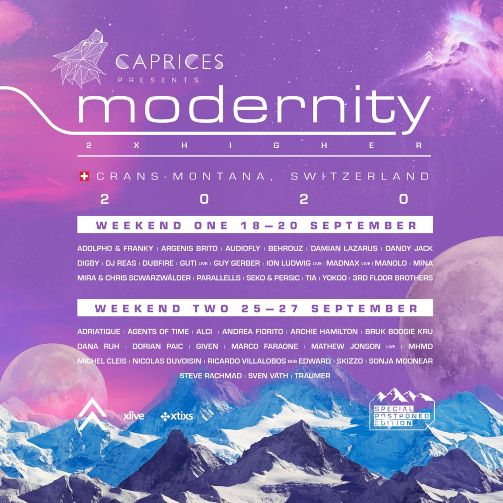 Caprice Festival 2020 line-up poster