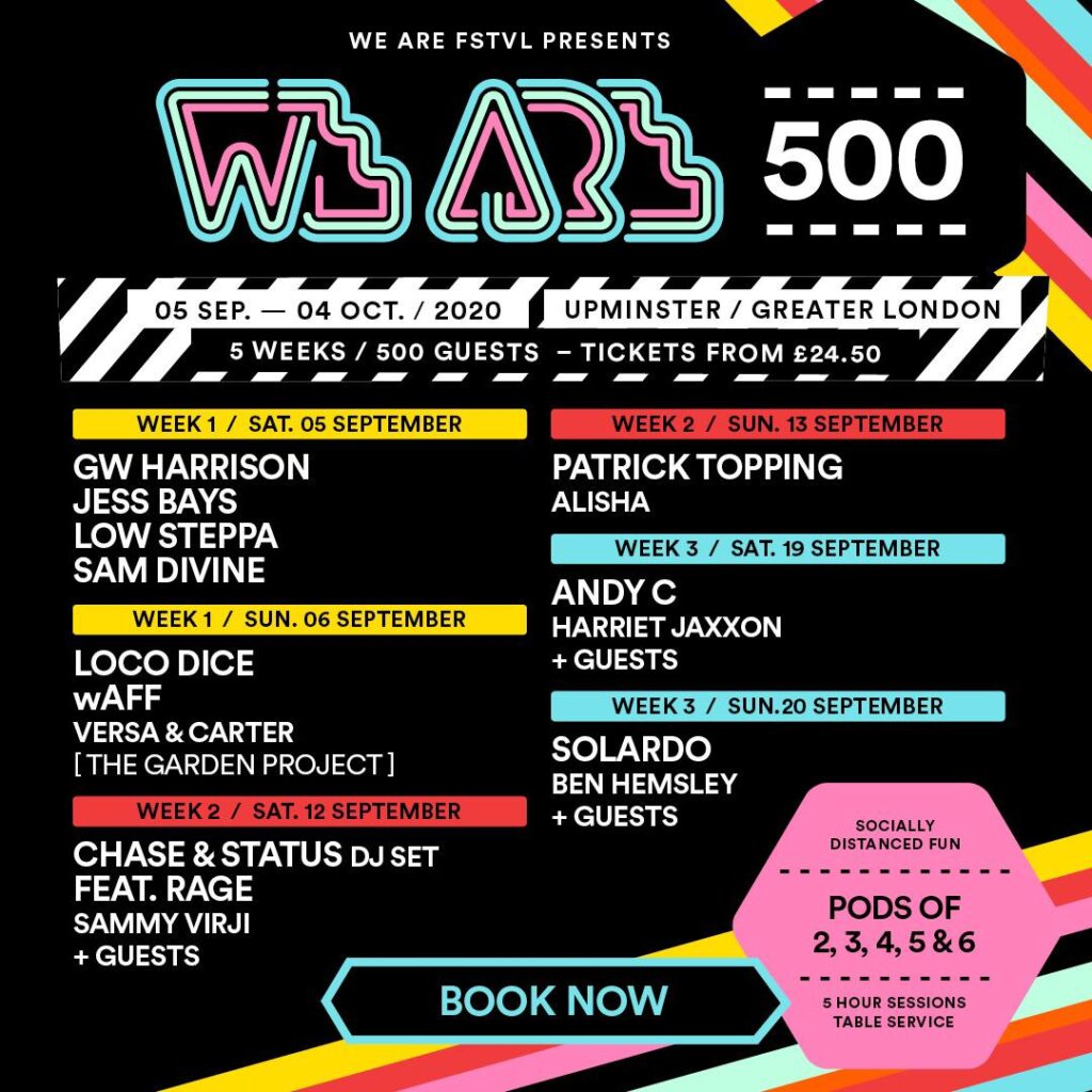 We Are FSTVL presents We Are 500 line-up poster