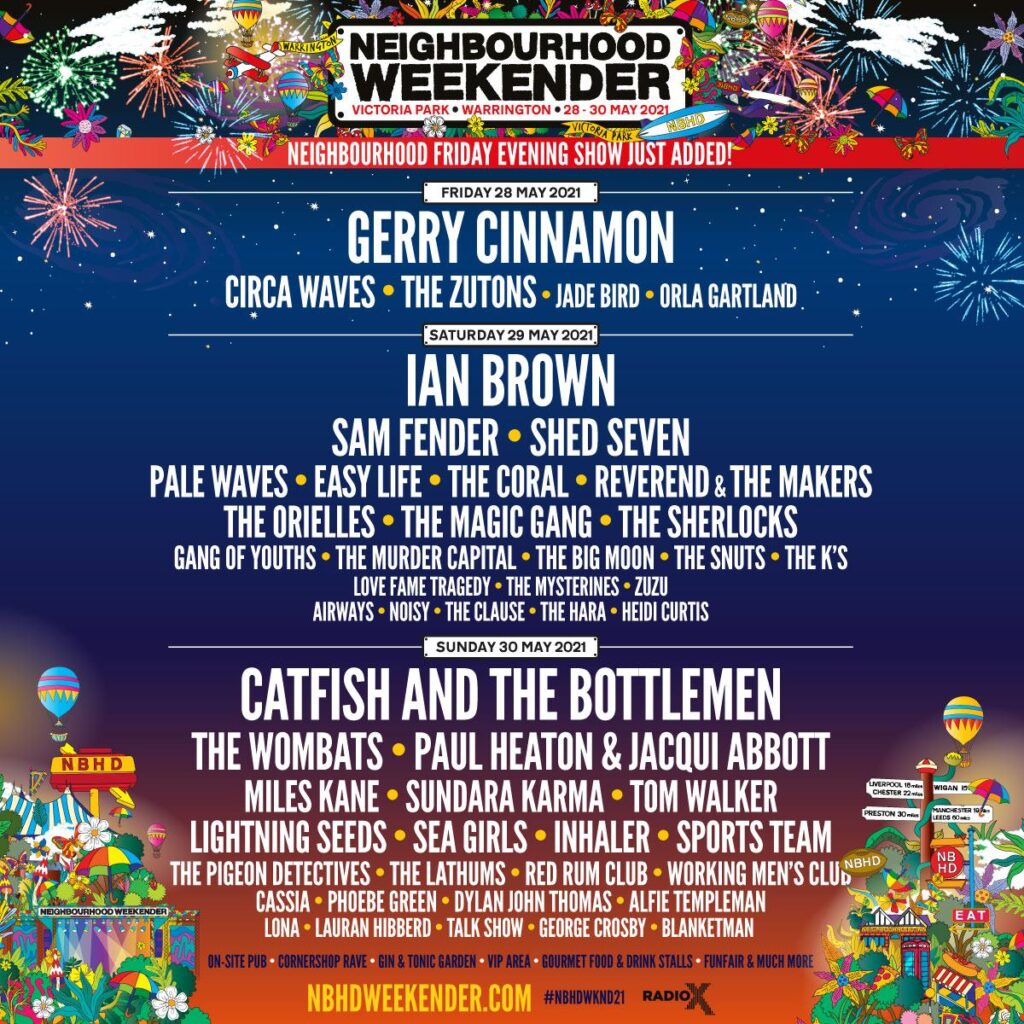 Neighbourhood Weekender 2021 line-up poster
