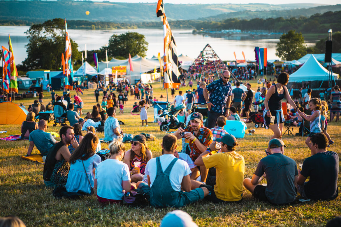 Group of friends at Valley Fest