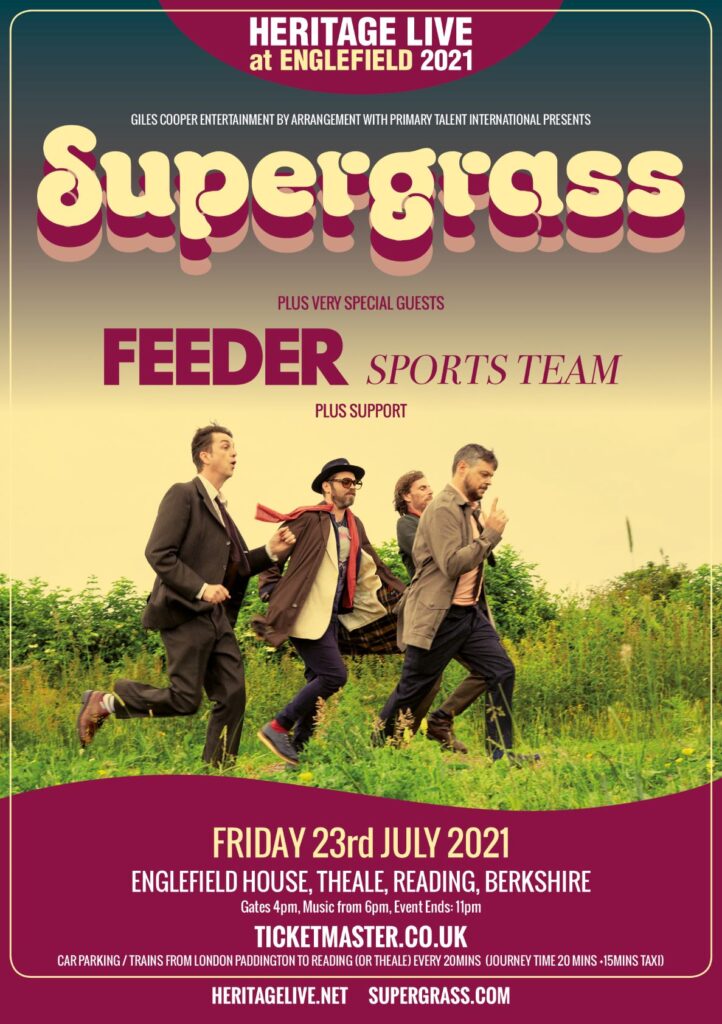 Supergrass Heritage Live line-up poster