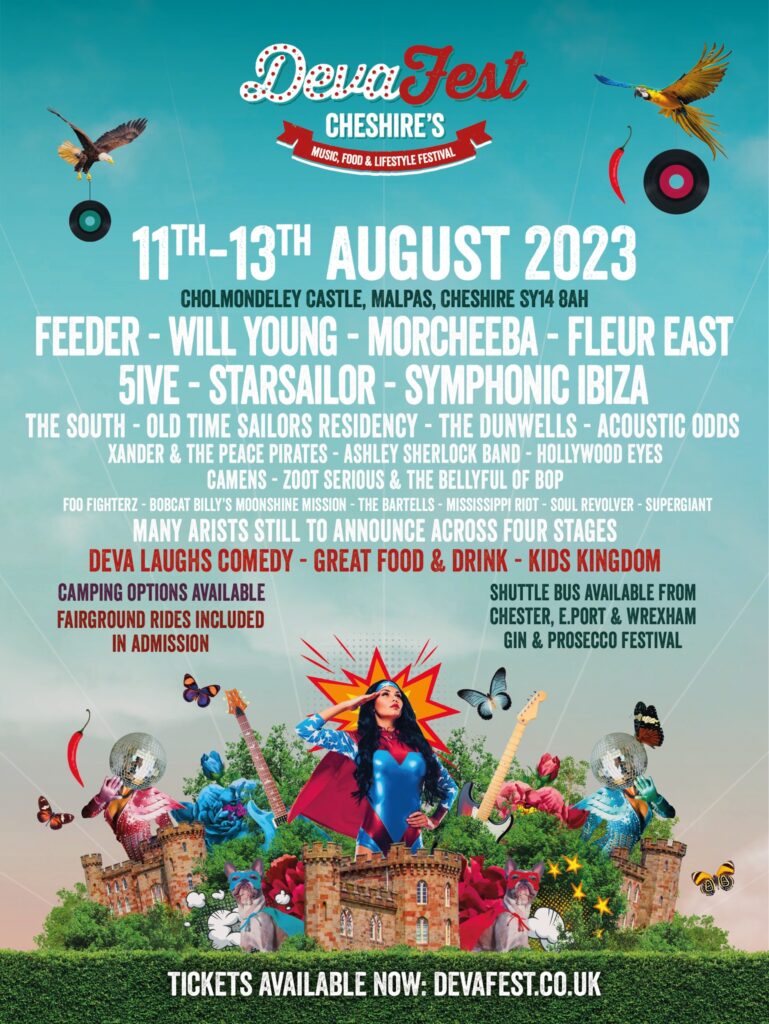Deva Fest 2023 line up poster Deva Fest 2023 line-up poster