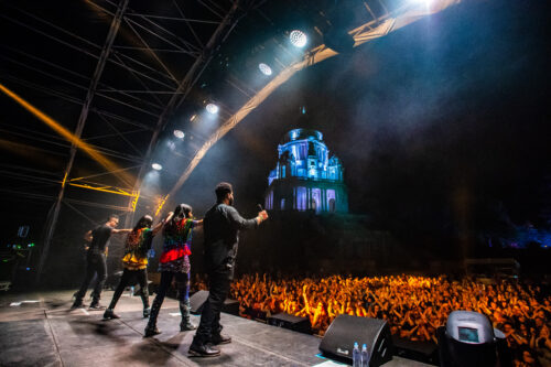 Highest Point stage with tower