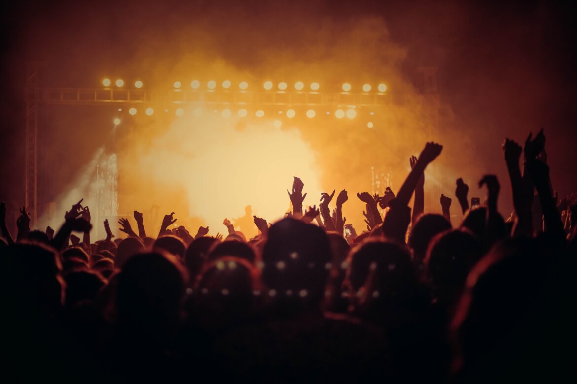 Generic gig crowd hands