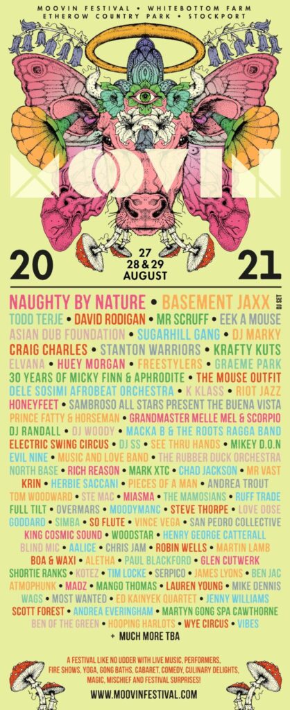 Moovin 2021 line-up poster