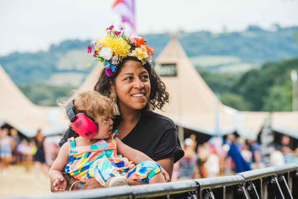 Valley Fest mother and baby