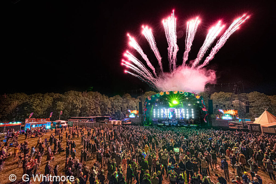 Bearded Theory main stage fireworks