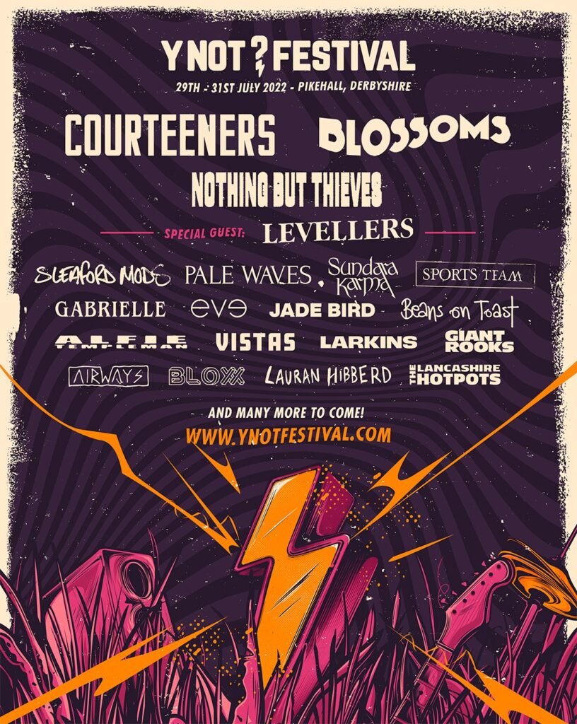 ynot line-up poster 2022
