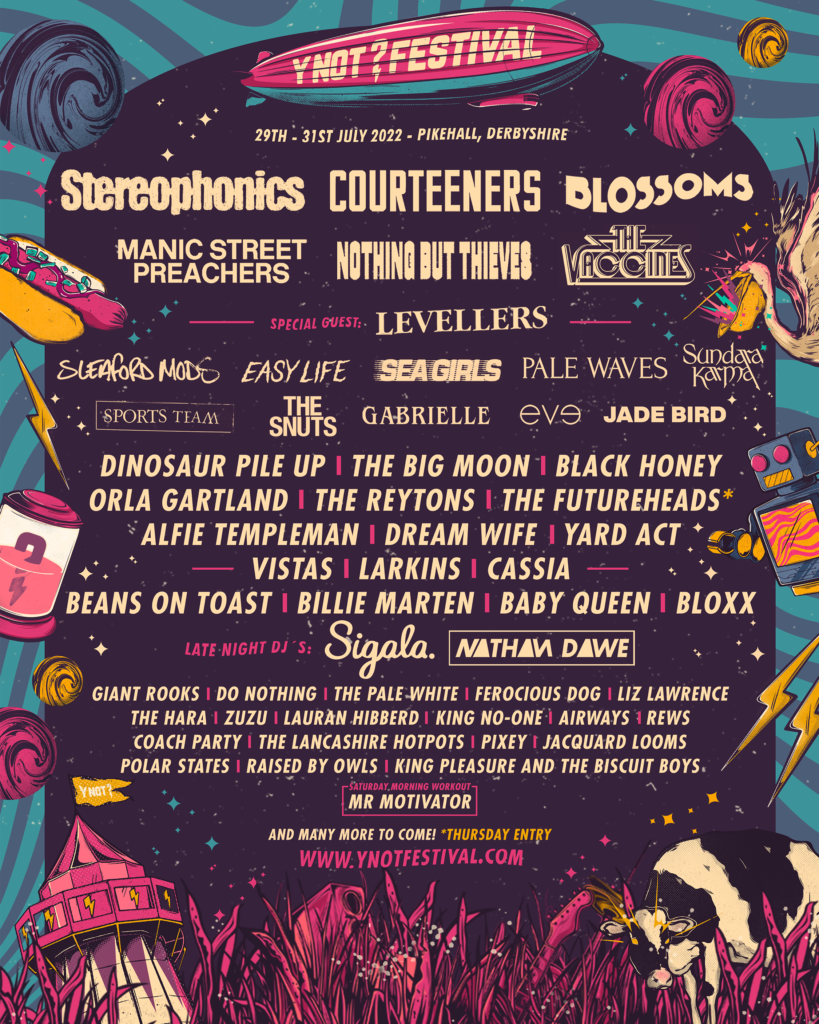 Y Not Festival 2021 line up poster