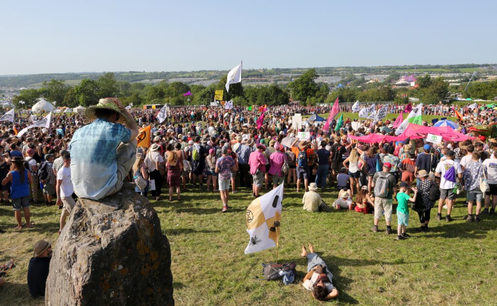 Glastonbury field