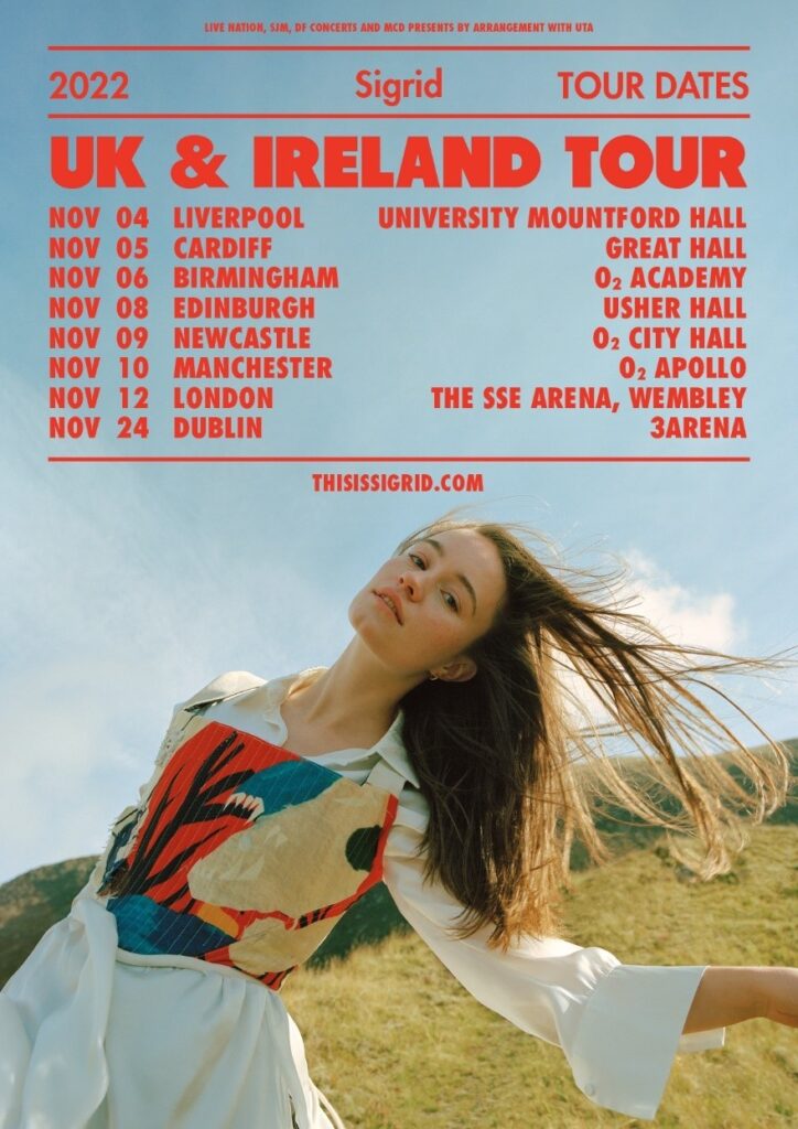 Sigrid 2022 tour poster