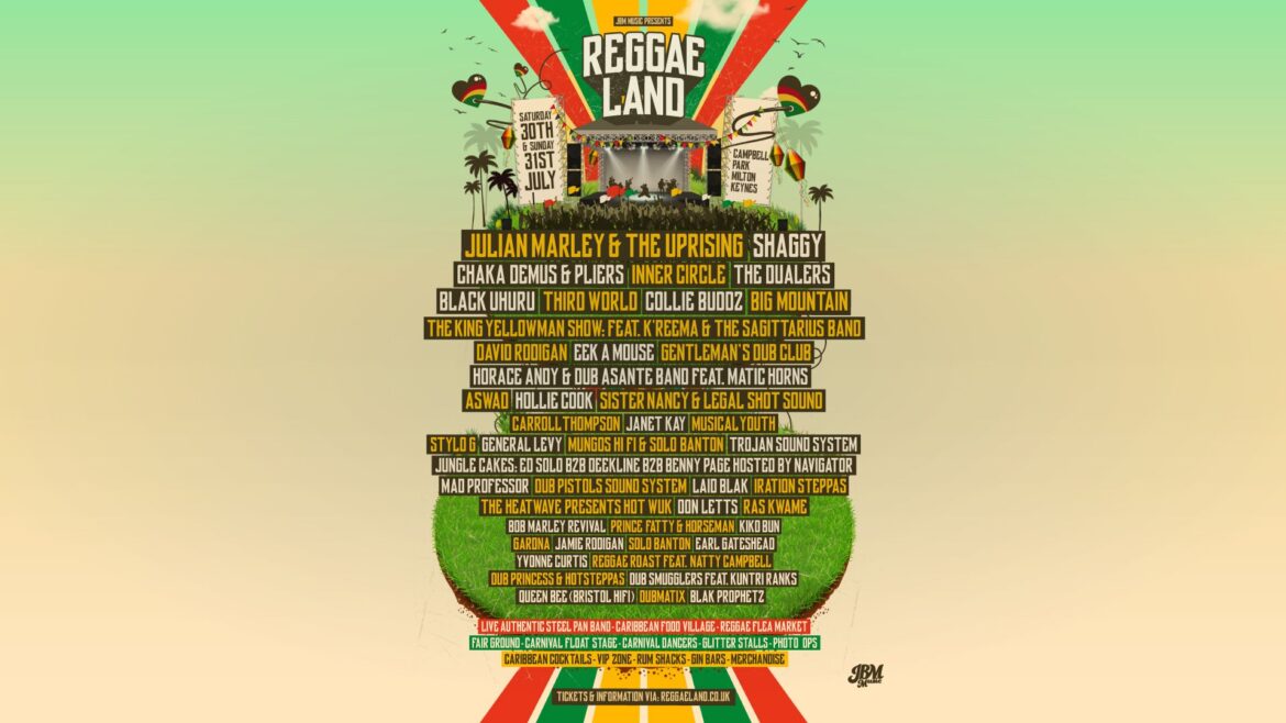 Reggae Land banner line-up