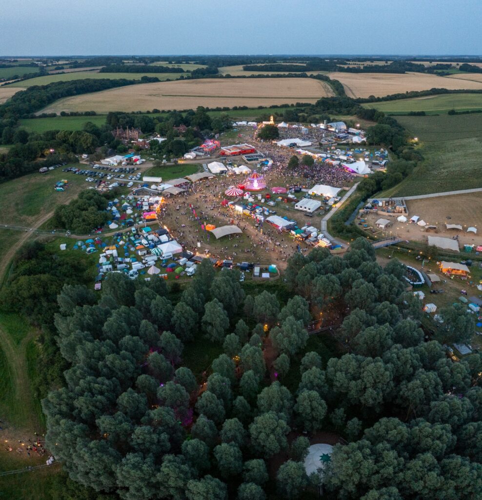 Standon calling valley drone Standon calling valley drone