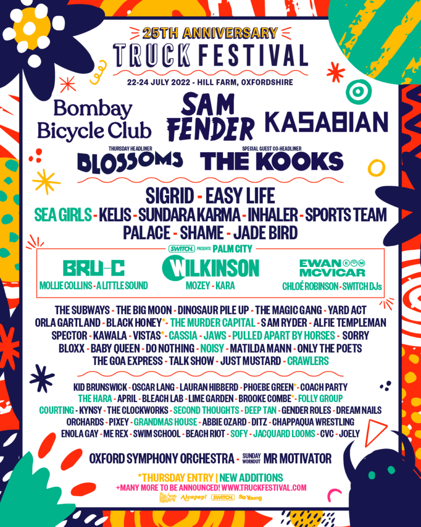 Truck Festival 2022 line up poster