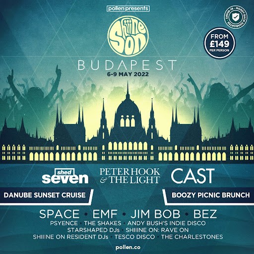 shine on budapest 2022 line up poster shine on budapest 2022 line up poster