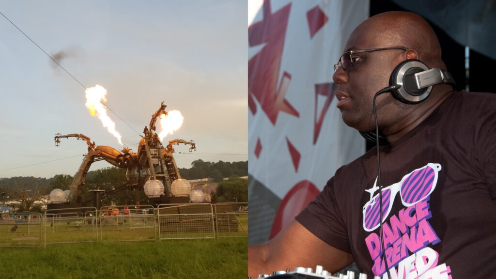 Carl Cox Glastonbury Arcadia poster