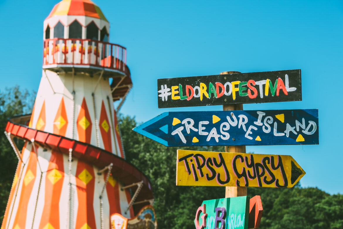 El Dorado signs and slide