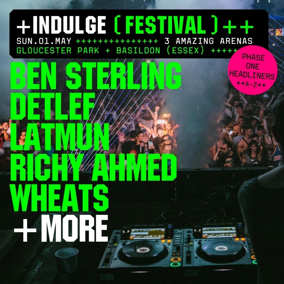 Indulge Festival line up poster Indulge Festival line up poster