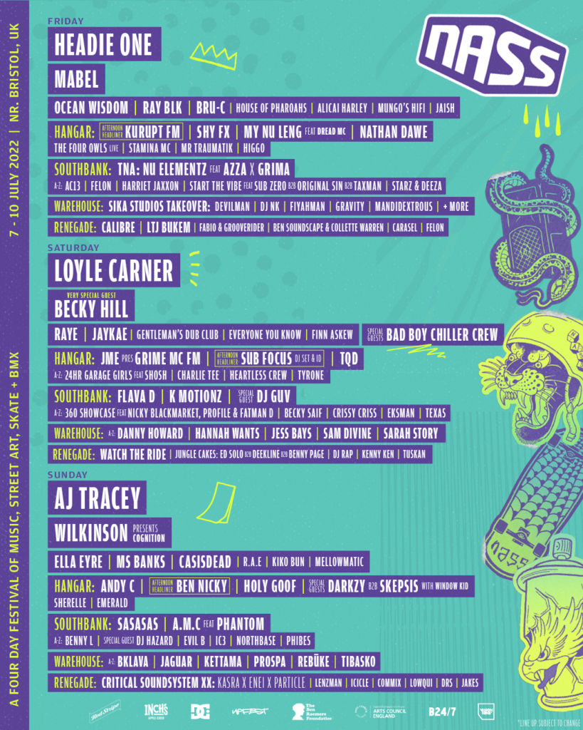 NASS 2022 line up poster latest NASS 2022 line up poster latest
