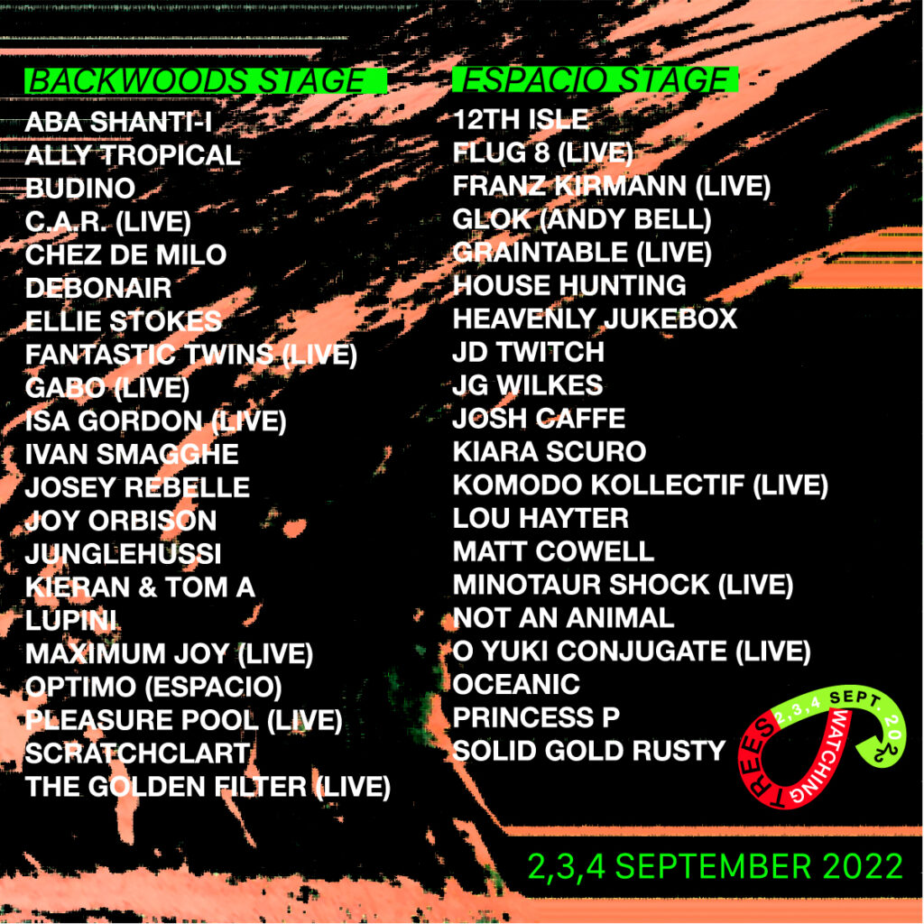 Watching Trees Festival 2022 line-up poster