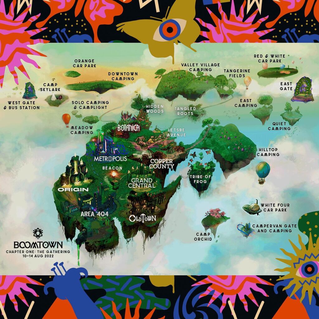 Boomtown official map 2022 Boomtown 2022 official map