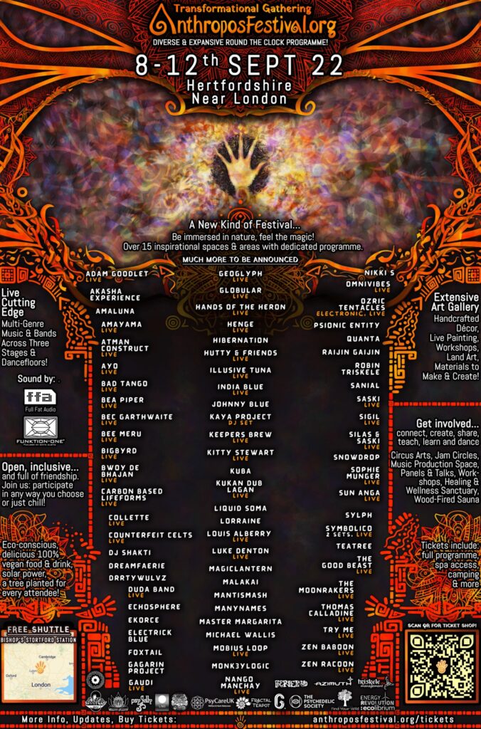 Anthropos 2022 line-up poster