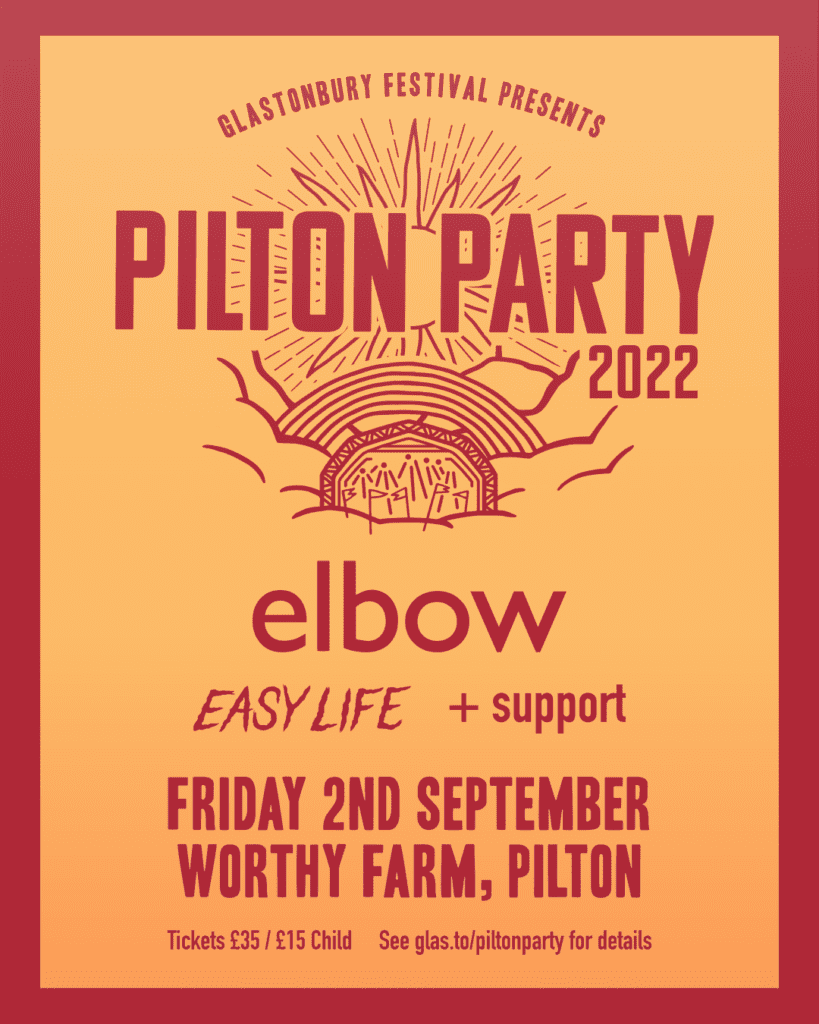 Pilton Party 2022 line up poster Pilton Party 2022 line up poster