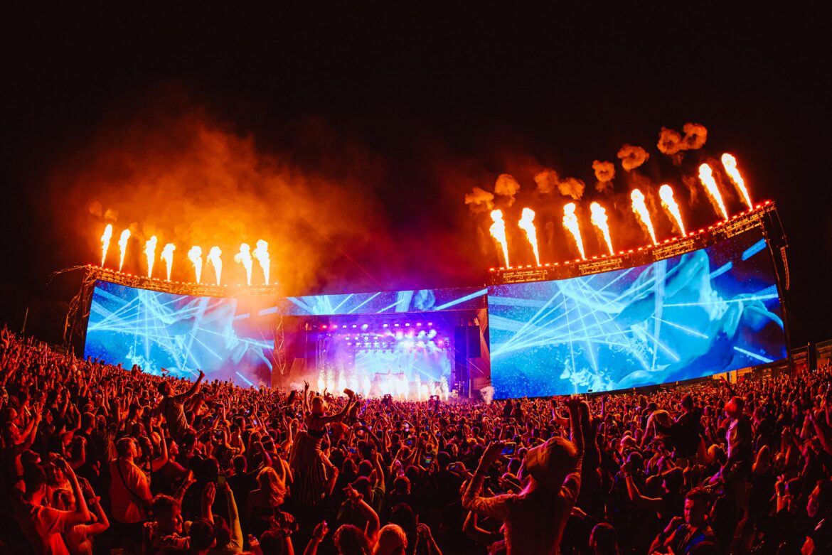 Creamfields Arc Stage fireworks