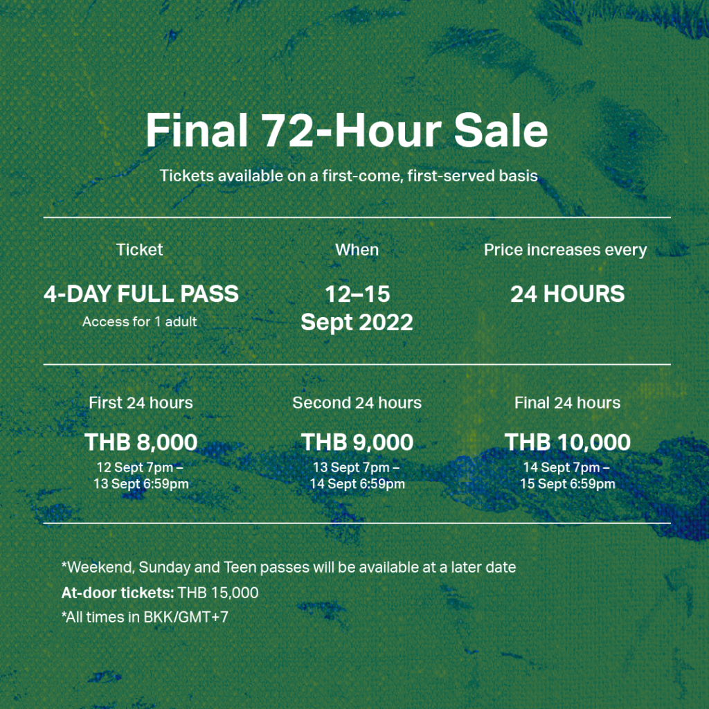 The Final Ticket Sale green The Final Ticket Sale green