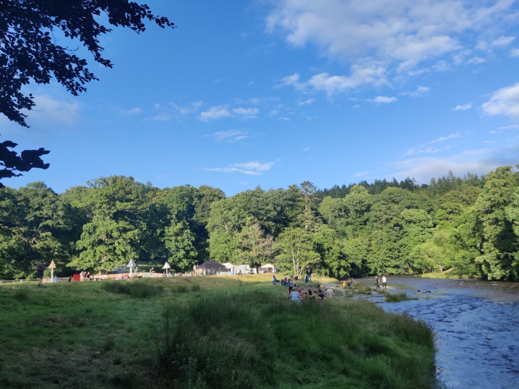 The river Wye The River adds an additional layer of beauty to the site