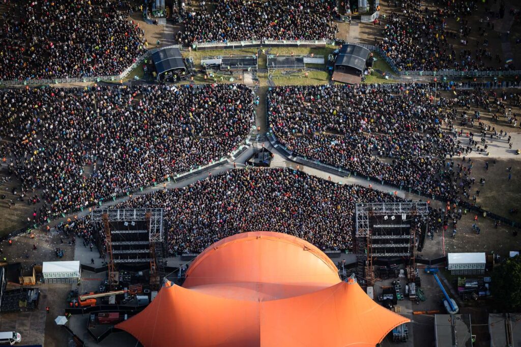 Roskilde aerial main stage