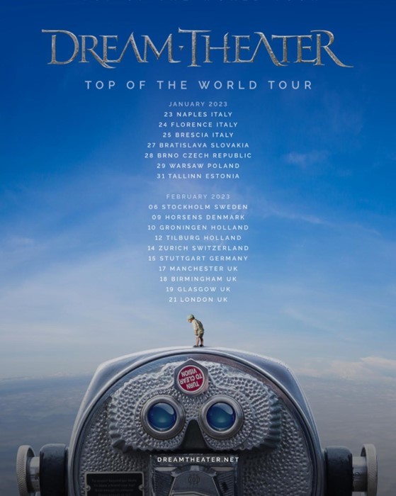 Dream Theater UK tour poster