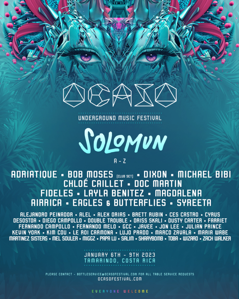 Ocaso Festival 2023 line-up poster