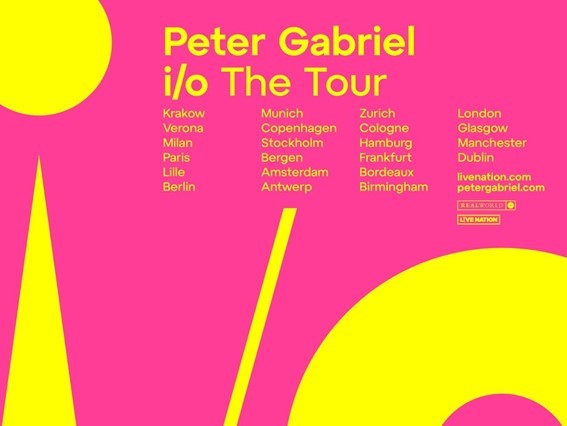 Peter Gabriel tour poster Peter Gabriel tour poster