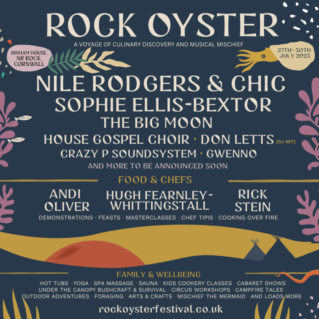Rock Oyster line up poster Rock Oyster line up poster