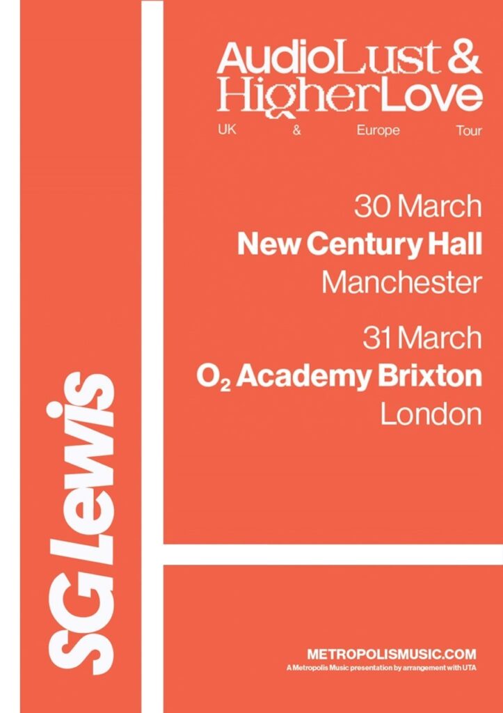 SG Lewis tour poster