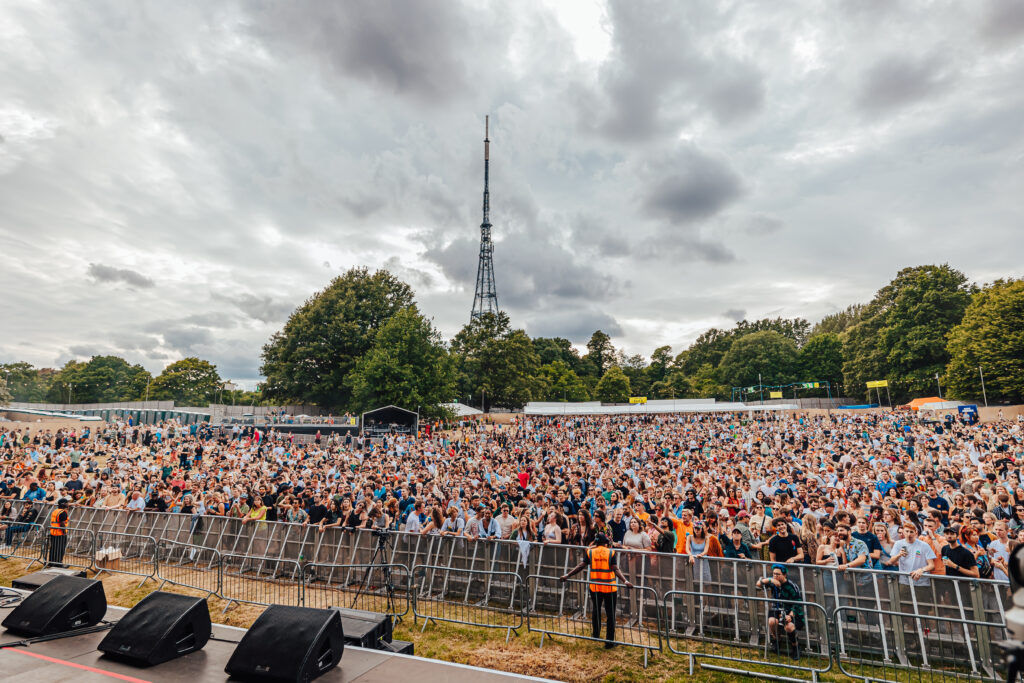 crowd shot from stage view crowd shot from stage view